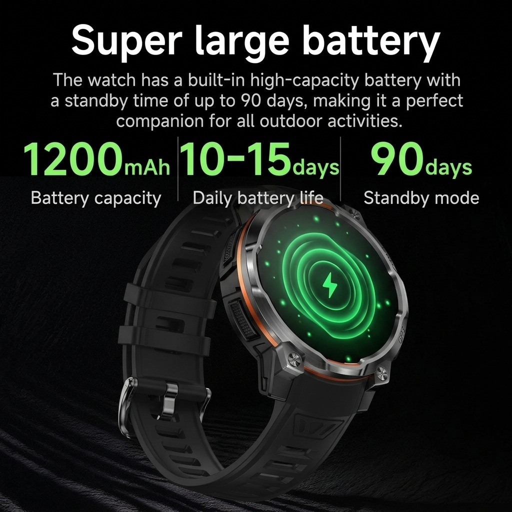 VWAR Military Smart Watch Buil - Watch Vs Smartwatch review and price