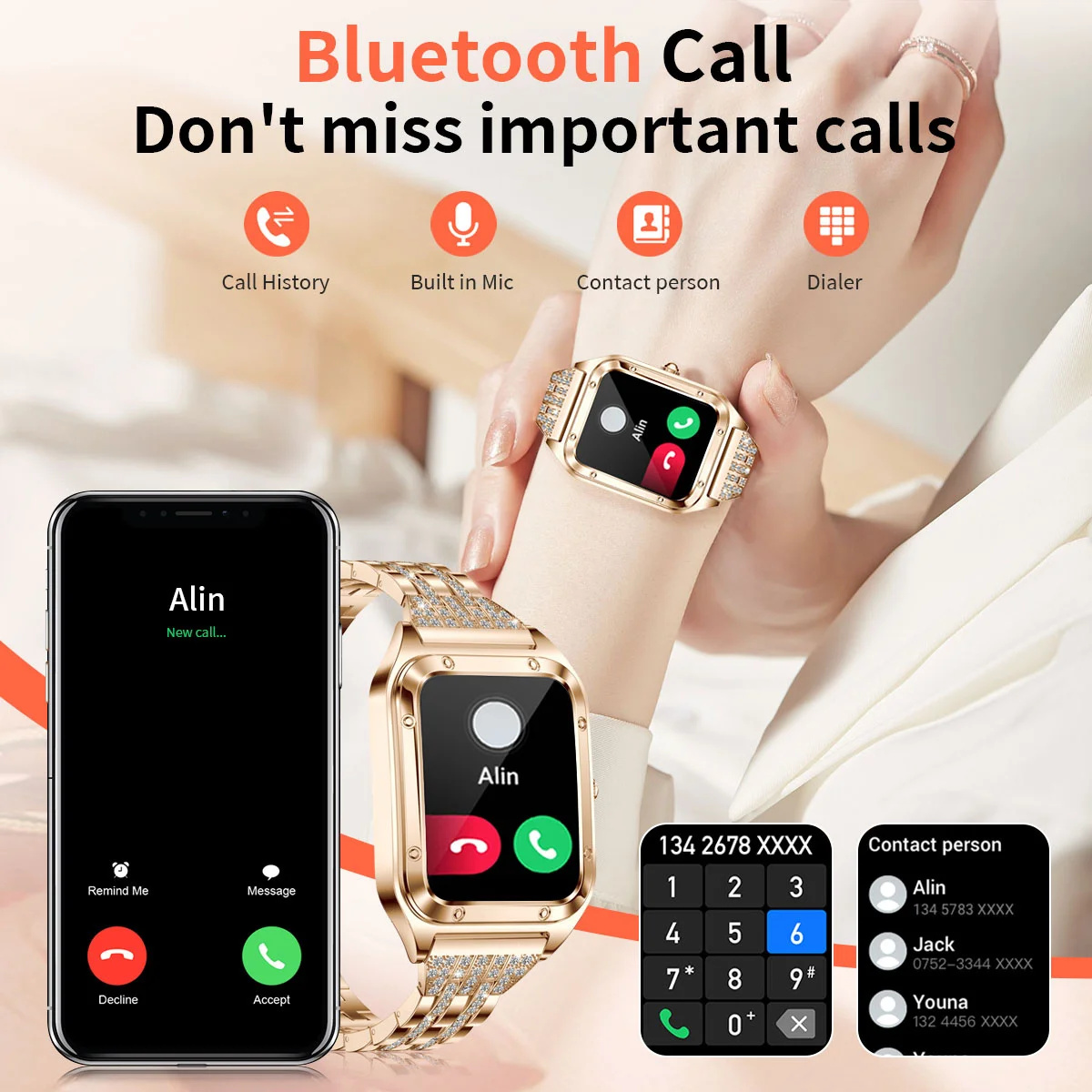 1.57Inch Top Luxury Smart Watc - Watches Ladies Smartwatch review and price